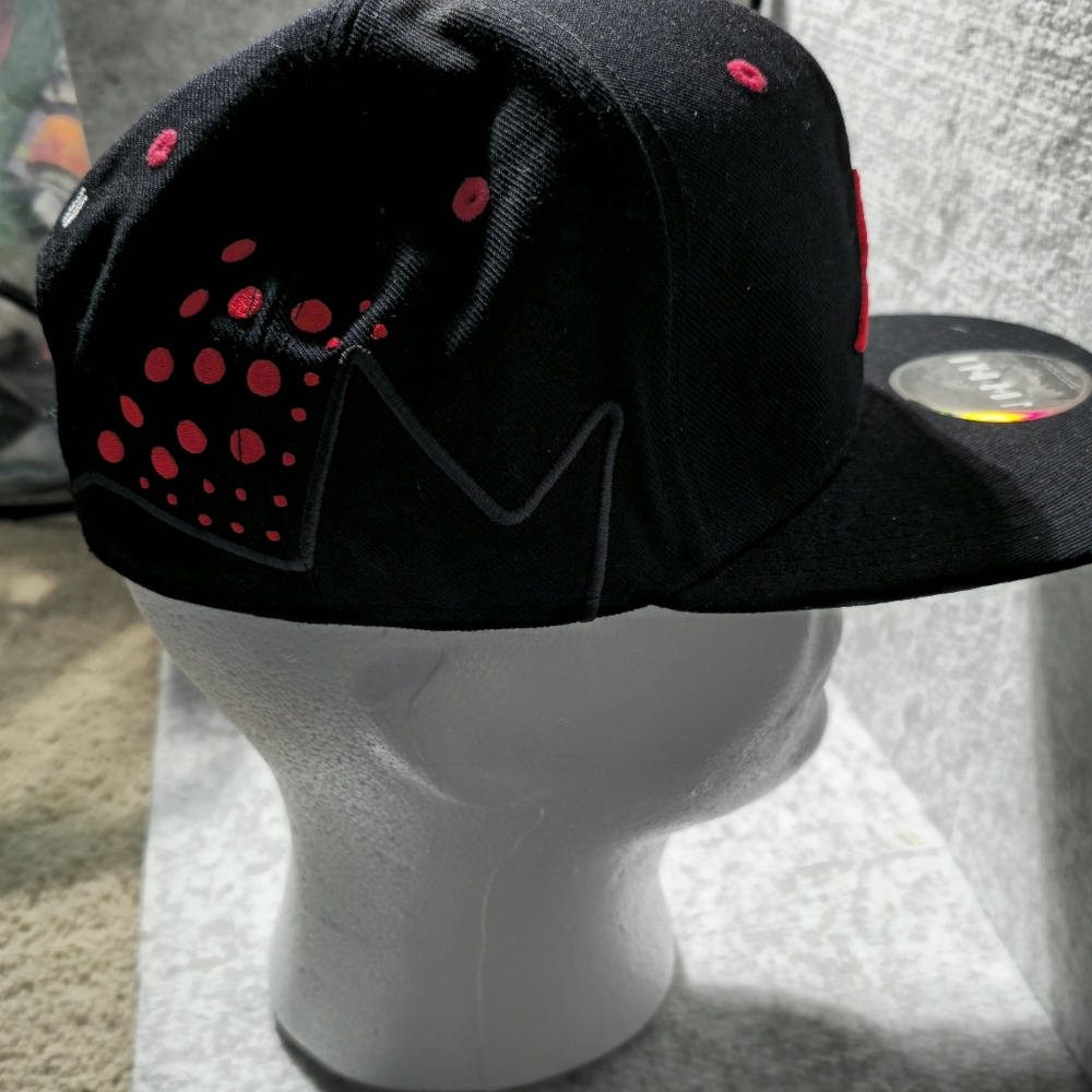 Nike Air Jordan Jumpman Snapback Hat Black Red Adjustable - Picture 4 of 7